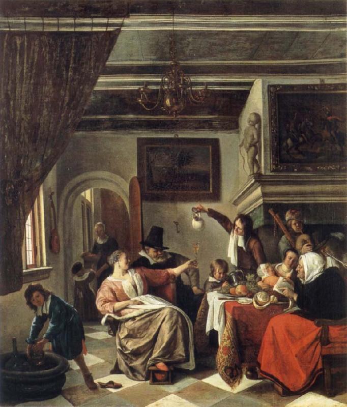 Jan Steen The Way we hear it is the way we sing it France oil painting art